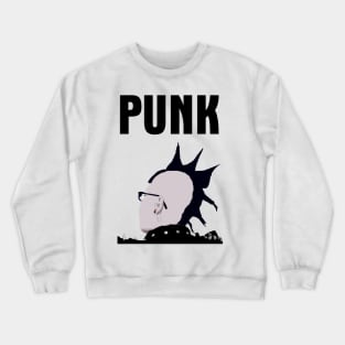 Punk Rock Graffiti Stencil Art Crewneck Sweatshirt